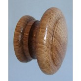 Knob style E 48mm oak lacquered wooden knob