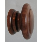 Knob style E 48mm walnut lacquered wooden knob