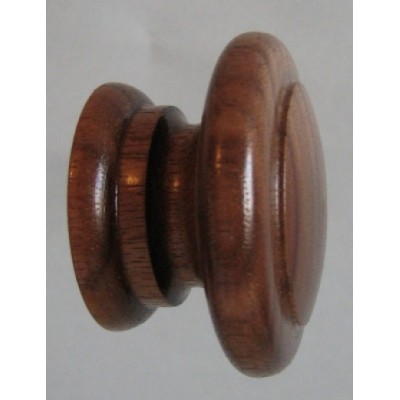 Knob style E 48mm walnut lacquered wooden knob