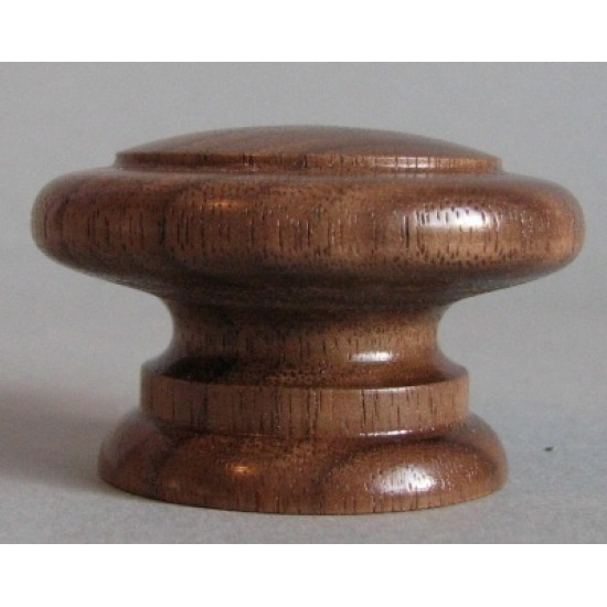 Knob style E 48mm walnut lacquered wooden knob