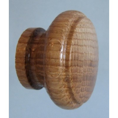 Knob style G 44mm oak lacquered wooden knob
