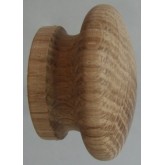 Knob style I 44mm oak sanded wooden knob