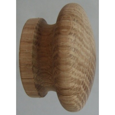 Knob style I 44mm oak sanded wooden knob