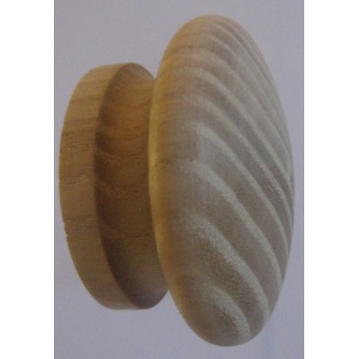 Knob style I 48mm ash sanded wooden knob