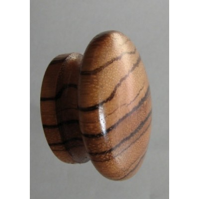 Knob style I 48mm zebrano lacquered wooden knob