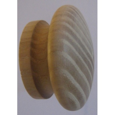 Knob style I 55mm ash sanded wooden knob