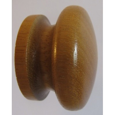 Knob style I 55mm iroko lacquered wooden knob