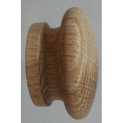 Knob style I 55mm oak sanded wooden knob