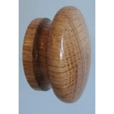 Knob style I 55mm oak lacquered wooden knob