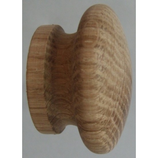 Knob style I 60mm oak sanded wooden knob