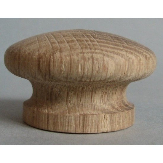 Knob style I 60mm oak sanded wooden knob
