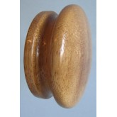 Knob style I 70mm iroko lacquered wooden knob
