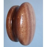 Knob style I 70mm sapele lacquered wooden knob