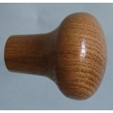 Knob style M 35mm oak lacquered wooden knob