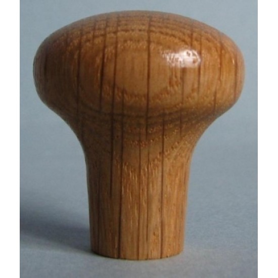 Knob style M 40mm oak lacquered wooden knob