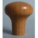 Knob style M 40mm oak lacquered wooden knob