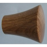 Knob style P 40mm oak lacquered wooden knob