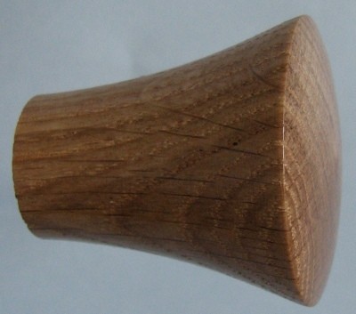 Knob style P 40mm oak lacquered wooden knob