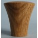Knob style P 40mm oak lacquered wooden knob