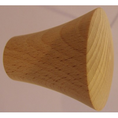 Knob style P 40mm beech sanded wooden knob