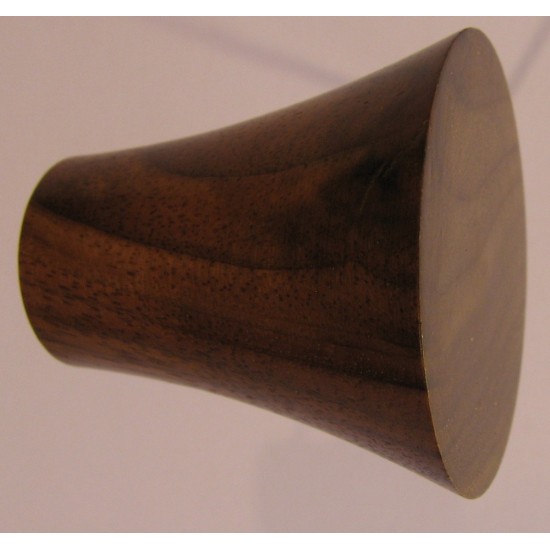 Knob Style Q 40mm Walnut Lacquered Wooden Knob