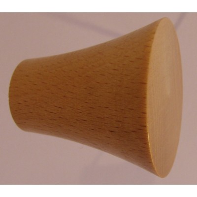 Knob style Q 40mm beech lacquered wooden knob