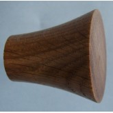 Knob style Q 40mm oak lacquered wooden knob