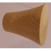 Knob style Q 40mm beech sanded wooden knob