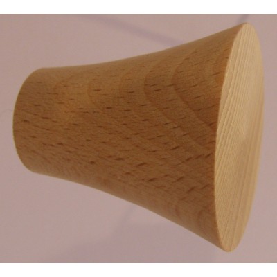 Knob style Q 40mm beech sanded wooden knob