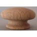 Knob style R 48mm oak sanded wooden knob