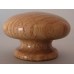 Knob style R 48mm oak lacquered wooden knob
