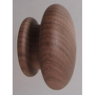 Knob style R 48mm walnut sanded wooden knob
