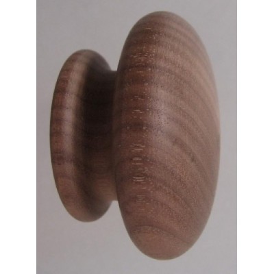 Knob style R 44mm walnut sanded wooden knob