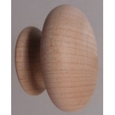 Knob style R 55mm maple sanded wooden knob