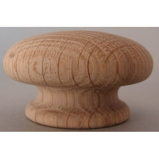 Knob style R 60mm oak sanded wooden knob