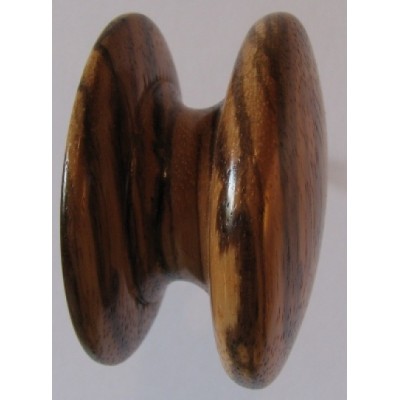 Knob style S 58mm zebrano lacquered wooden knob