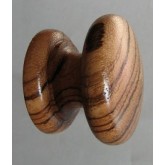 Knob style D 48mm zebrano lacquered wooden knob